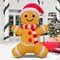 GOOSH 5.2FT Gingerbread Man Inflatable with Santa Hat and LED Lights for Christmas Décor